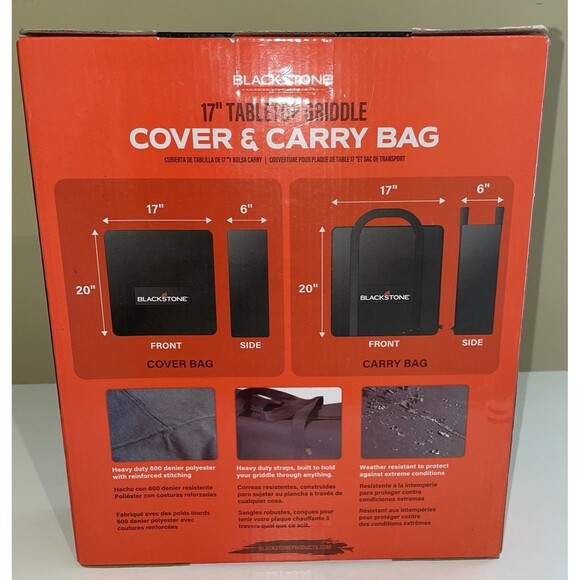 Blackstone Tabletop Griddle Carry Bag – Fits 17 Inch Tabletop Griddle - Picture 2 of 3